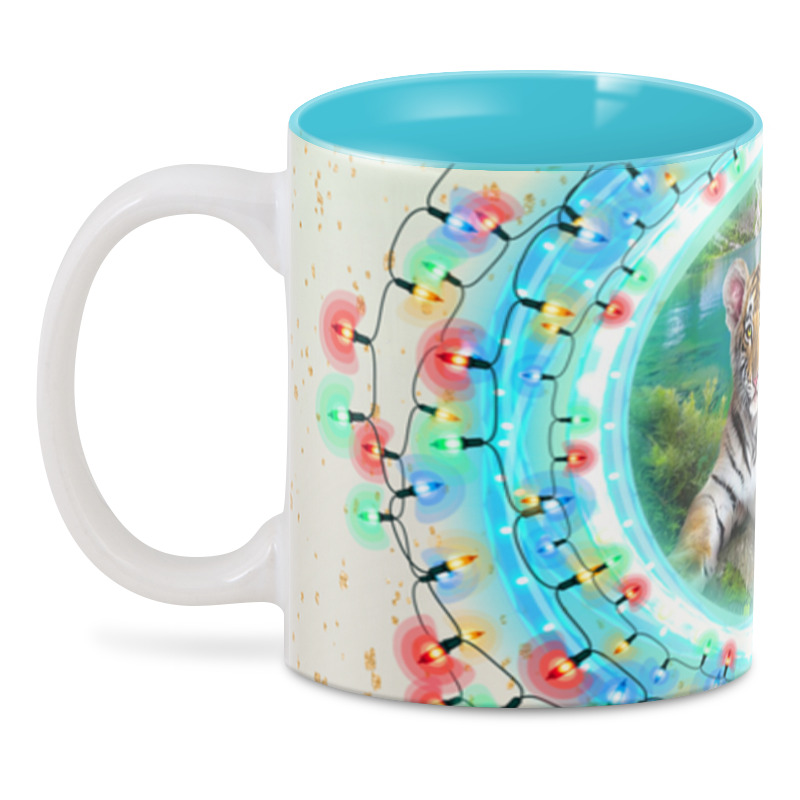 Printio 3D кружка Новогодняя .год тигра.