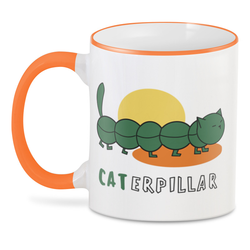 цена Printio 3D кружка Caterpillar (гусеница)