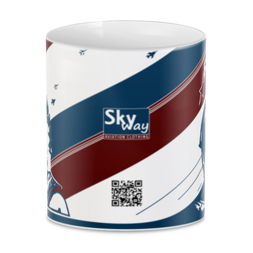 Заказать кружку в Москве. 3D кружка Будь начеку! от SkyWay Aviation Clothing RUS  - готовые дизайны и нанесение принтов.