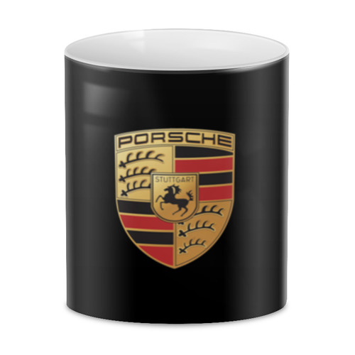 Заказать кружку в Москве. 3D кружка Porsche от DESIGNER   - готовые дизайны и нанесение принтов.