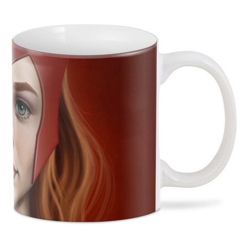 Заказать кружку в Москве. 3D кружка Алая Ведьма / Scarlet Witch от Jimmy Flash - готовые дизайны и нанесение принтов.