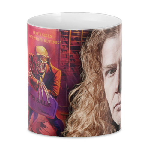 Заказать кружку в Москве. 3D кружка Megadeth Art от Aleksey Rovensky - готовые дизайны и нанесение принтов.