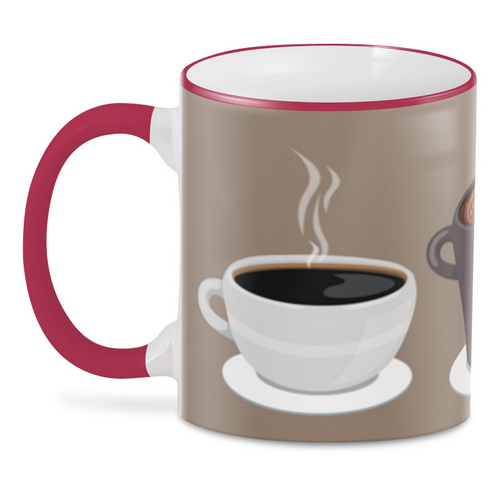 Заказать кружку в Москве. 3D кружка Coffee от Romanova - готовые дизайны и нанесение принтов.