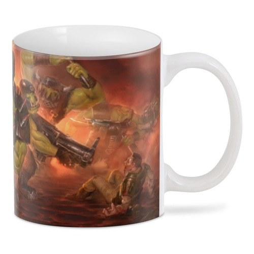 Заказать кружку в Москве. 3D кружка Орки (Warhammer 40k) от GeekFox  - готовые дизайны и нанесение принтов.