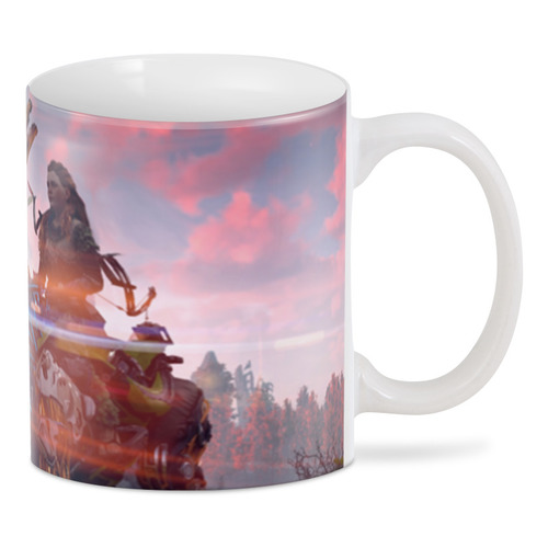 Заказать кружку в Москве. 3D кружка Horizon Zero Dawn от GeekFox  - готовые дизайны и нанесение принтов.