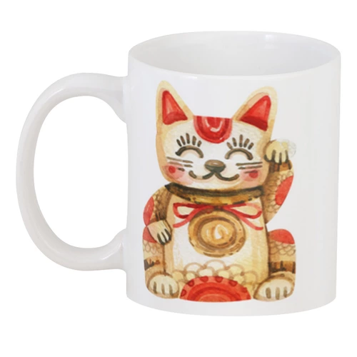 Заказать кружку в Москве. 3D кружка Китайский котик от liza-shatoper@mail.ru - готовые дизайны и нанесение принтов.