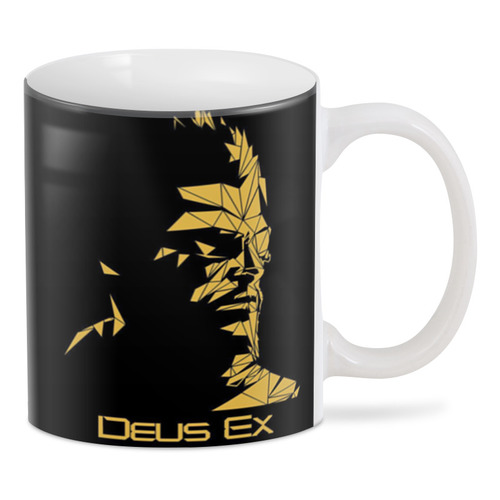 Заказать кружку в Москве. 3D кружка Deus Ex от GeekFox  - готовые дизайны и нанесение принтов.
