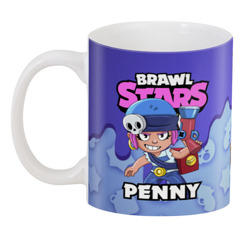 Заказать кружку в Москве. 3D кружка BRAWL STARS PENNY от geekbox - готовые дизайны и нанесение принтов.