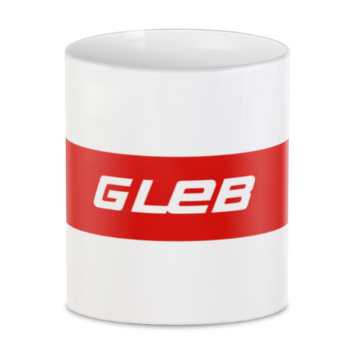 Заказать кружку в Москве. 3D кружка  Имя Gleb  от THE_NISE  - готовые дизайны и нанесение принтов.