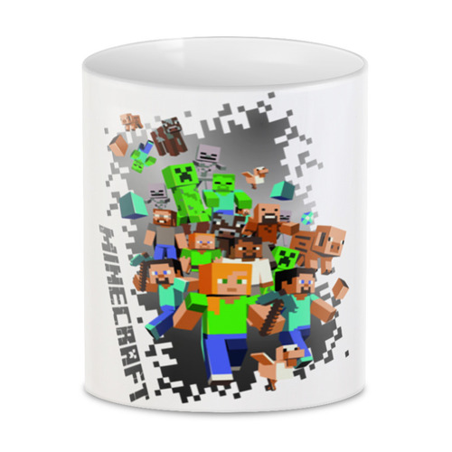 Заказать кружку в Москве. 3D кружка Майнкрафт Minecraft от MariYang  - готовые дизайны и нанесение принтов.