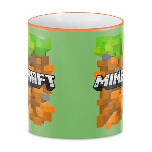 Заказать кружку в Москве. 3D кружка Minecraft    от T-shirt print  - готовые дизайны и нанесение принтов.