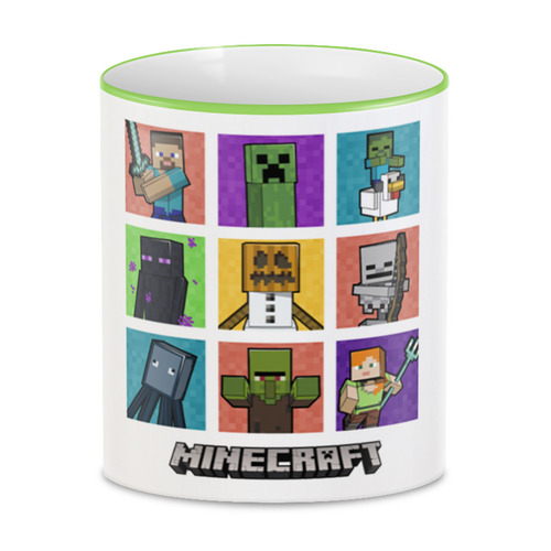Заказать кружку в Москве. 3D кружка Майнкрафт от PrintGamer  - готовые дизайны и нанесение принтов.