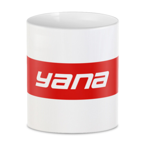 Заказать кружку в Москве. 3D кружка Имя Yana от THE_NISE  - готовые дизайны и нанесение принтов.
