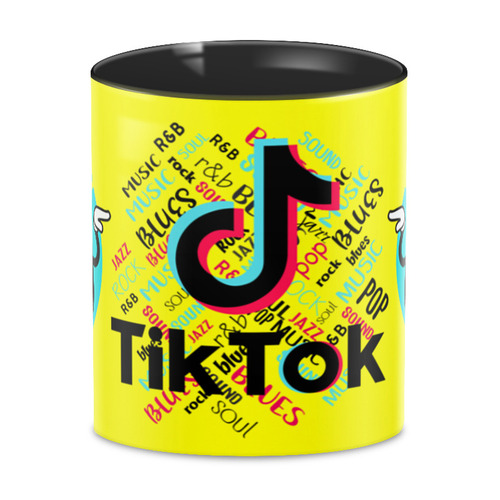 Заказать кружку в Москве. 3D кружка Tik Tok(тик ток)  от T-shirt print  - готовые дизайны и нанесение принтов.