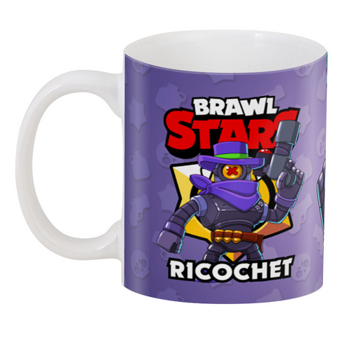 Заказать кружку в Москве. 3D кружка BRAWL STARS RICOCHET от geekbox - готовые дизайны и нанесение принтов.