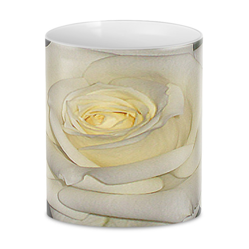 Заказать кружку в Москве. 3D кружка Белая роза. от Eva De Peron.  - готовые дизайны и нанесение принтов.