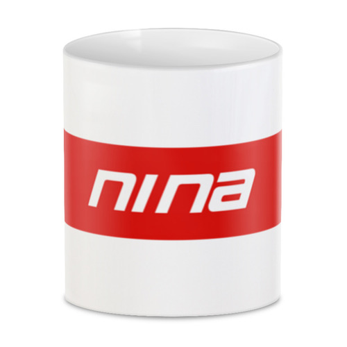 Заказать кружку в Москве. 3D кружка Имя Nina от THE_NISE  - готовые дизайны и нанесение принтов.