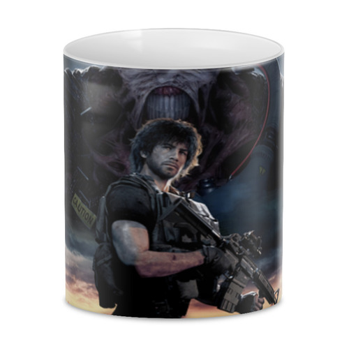 Заказать кружку в Москве. 3D кружка Resident evil 3 от GeekFox  - готовые дизайны и нанесение принтов.