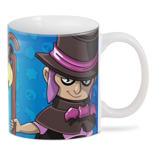 Заказать кружку в Москве. 3D кружка BRAWL STARS MORTIS от geekbox - готовые дизайны и нанесение принтов.
