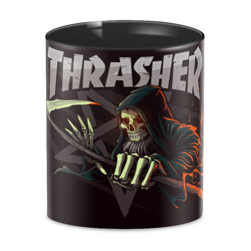 Заказать кружку в Москве. 3D кружка Thrasher от Leichenwagen - готовые дизайны и нанесение принтов.