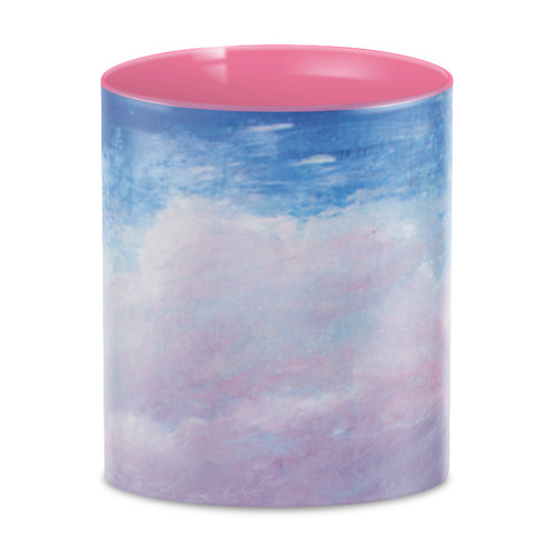 Заказать кружку в Москве. 3D кружка Розовое облако на небе от khlele@mail.ru - готовые дизайны и нанесение принтов.