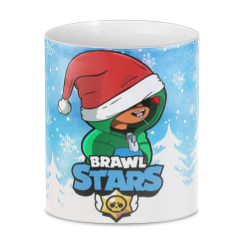 Заказать кружку в Москве. 3D кружка Brawl Stars Новый год от El Fox - готовые дизайны и нанесение принтов.
