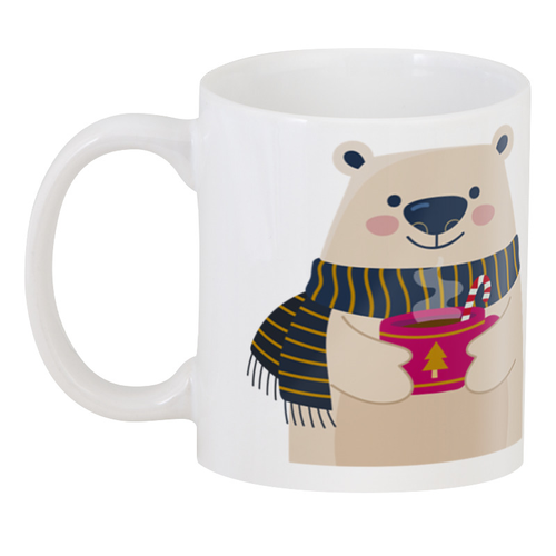 Заказать кружку в Москве. 3D кружка Медведь с чаем от ingenervolos@gmail.com - готовые дизайны и нанесение принтов.