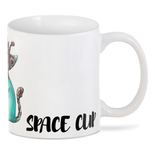 Заказать кружку в Москве. 3D кружка Space cat - SPACE CUP от t.kasckevitch2016@yandex.ru - готовые дизайны и нанесение принтов.