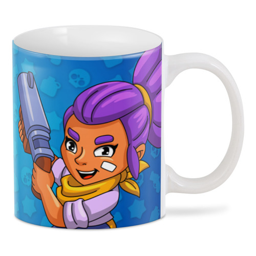 Заказать кружку в Москве. 3D кружка BRAWL STARS SHELLY  от geekbox - готовые дизайны и нанесение принтов.