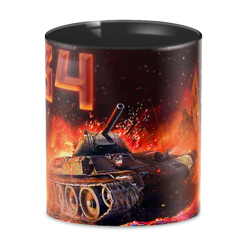 Заказать кружку в Москве. 3D кружка Танк Т-34 от balden - готовые дизайны и нанесение принтов.