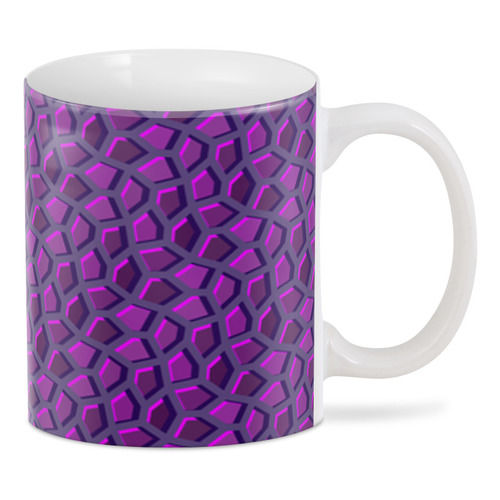 Заказать кружку в Москве. 3D кружка Пурпурная мозаика от Soluvel  - готовые дизайны и нанесение принтов.
