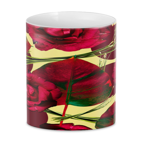 Заказать кружку в Москве. 3D кружка красные розы от THE_NISE  - готовые дизайны и нанесение принтов.
