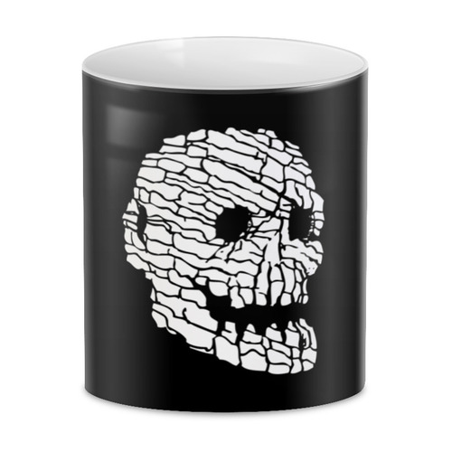 Заказать кружку в Москве. 3D кружка ROCK SKULL от cooldesign  - готовые дизайны и нанесение принтов.
