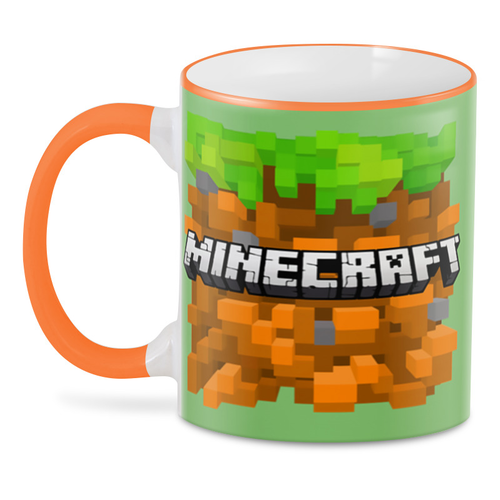 Заказать кружку в Москве. 3D кружка Minecraft  от T-shirt print  - готовые дизайны и нанесение принтов.