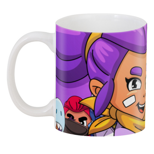Заказать кружку в Москве. 3D кружка BRAWL STARS SHELLY от geekbox - готовые дизайны и нанесение принтов.