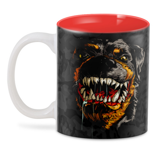 Заказать кружку в Москве. 3D кружка ☠Rottweiler☠ от balden - готовые дизайны и нанесение принтов.