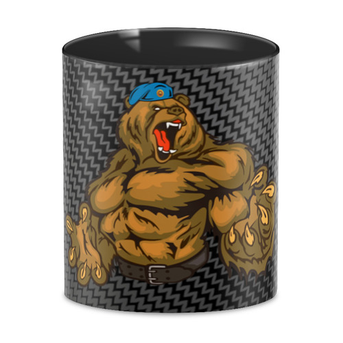 Заказать кружку в Москве. 3D кружка ВДВ Медведь от balden - готовые дизайны и нанесение принтов.