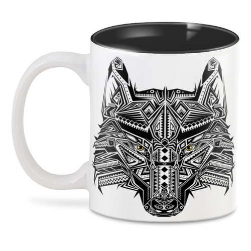 Заказать кружку в Москве. 3D кружка Волк ( Wolf ) от Zamula - готовые дизайны и нанесение принтов.
