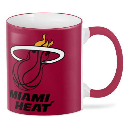 Заказать кружку в Москве. 3D кружка Miami Heat от Nos  - готовые дизайны и нанесение принтов.
