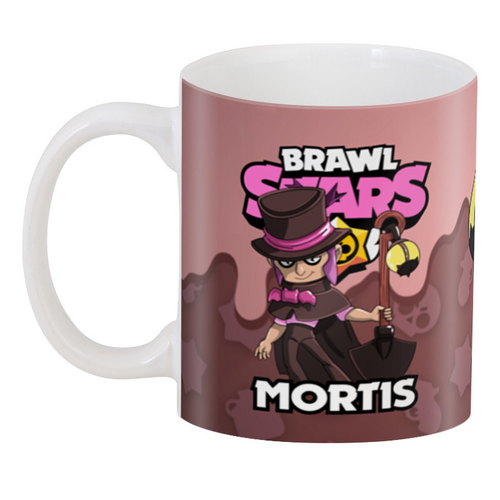 Заказать кружку в Москве. 3D кружка BRAWL STARS MORTIS от geekbox - готовые дизайны и нанесение принтов.