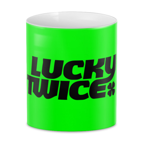Заказать кружку в Москве. 3D кружка Lucky twice от THE_NISE  - готовые дизайны и нанесение принтов.