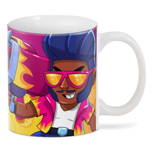 Заказать кружку в Москве. 3D кружка BRAWL STARS BROCK от geekbox - готовые дизайны и нанесение принтов.