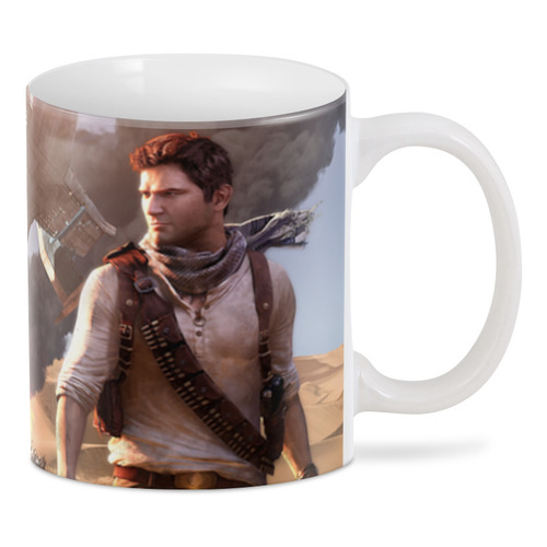 Заказать кружку в Москве. 3D кружка Uncharted от GeekFox  - готовые дизайны и нанесение принтов.