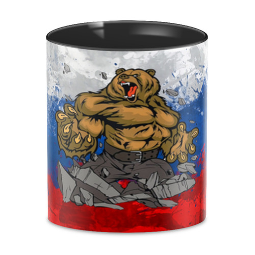 Заказать кружку в Москве. 3D кружка Russian Bear от balden - готовые дизайны и нанесение принтов.
