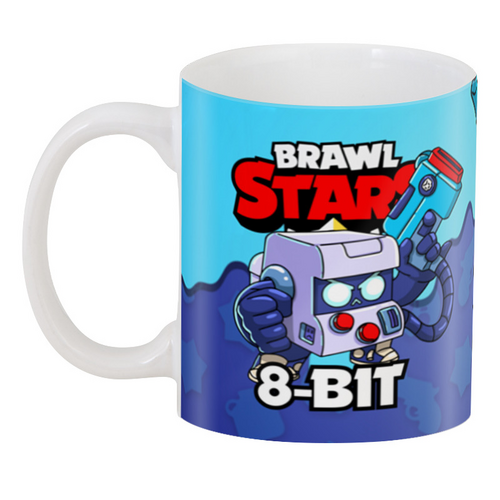 Заказать кружку в Москве. 3D кружка BRAWL STARS 8-BIT от geekbox - готовые дизайны и нанесение принтов.