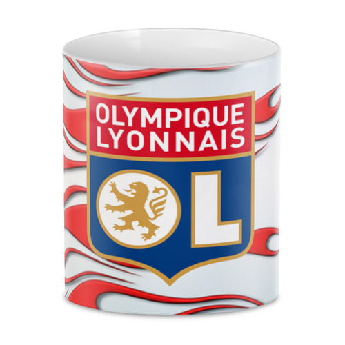 Заказать кружку в Москве. 3D кружка Olympique Lyonnais от THE_NISE  - готовые дизайны и нанесение принтов.