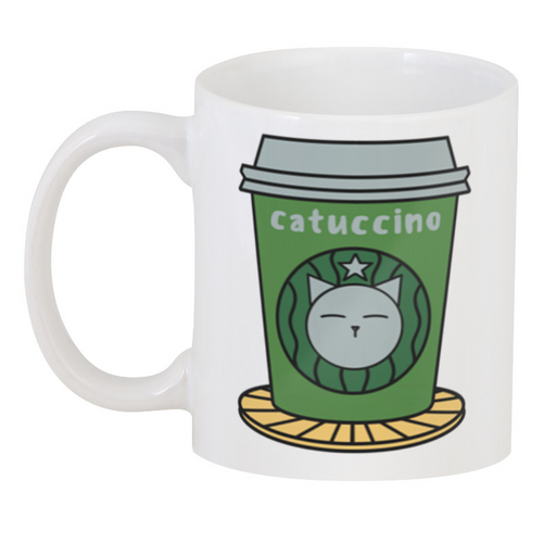 Заказать кружку в Москве. 3D кружка Catuccino от chistopopitersky - готовые дизайны и нанесение принтов.