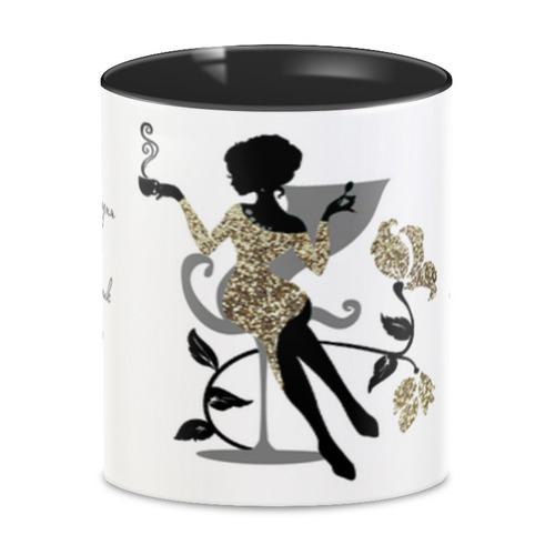 Заказать кружку в Москве. 3D кружка Красивая девушка на отдыхе с чашкой кофе (1) от eszadesign - готовые дизайны и нанесение принтов.
