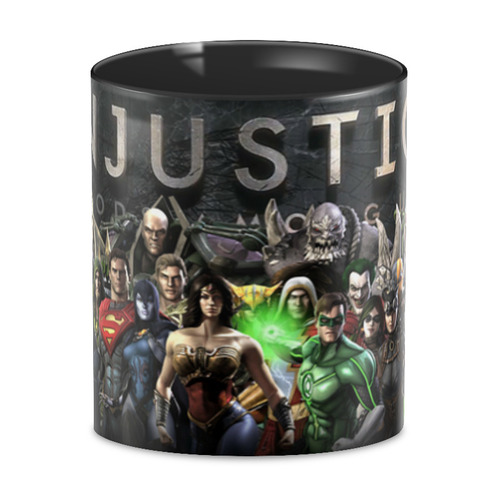 Заказать кружку в Москве. 3D кружка INJUSTICE от robus - готовые дизайны и нанесение принтов.