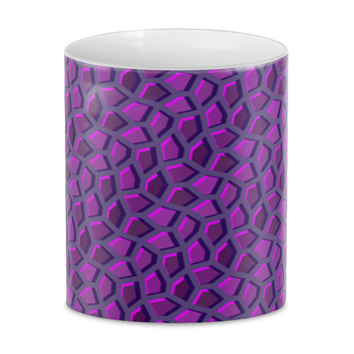 Заказать кружку в Москве. 3D кружка Пурпурная мозаика от Soluvel  - готовые дизайны и нанесение принтов.